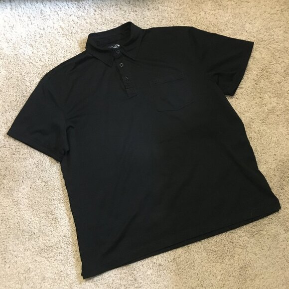 Arnold Palmer Black Stain Resistant Polo Shirt - Picture 10 of 14